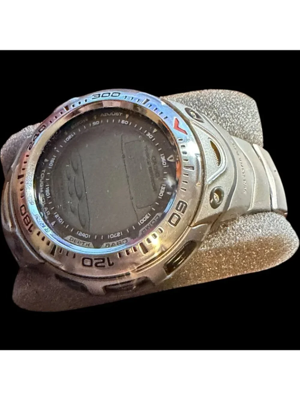 Casio Sea Pathfinder SPF-70T Tough Solar Triple Sensor Stainless Steel Digital W